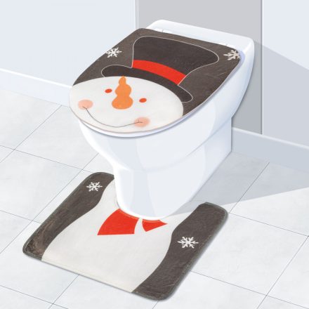 Karácsonyi WC ülőke dekor hóember mintával 58281B