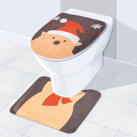 Karácsonyi WC ülőke dekor rénszarvas mintával 58281C