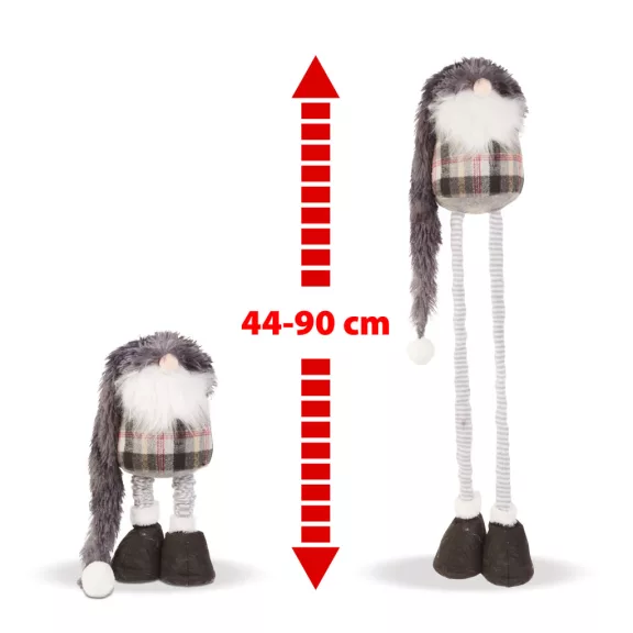 Karácsonyi skandináv manó - teleszkópos lábbal - 44-90 cm Karácsonyi skandináv manó - teleszkópos lábbal - 44-90 cm