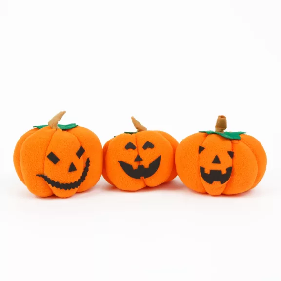 Halloween-i tök dekoráció - 10 x 10 x 11 cm - 3 féle - 3 db / csomag Halloween-i tök dekoráció - 10 x 10 x 11 cm - 3 féle - 3 db / csomag