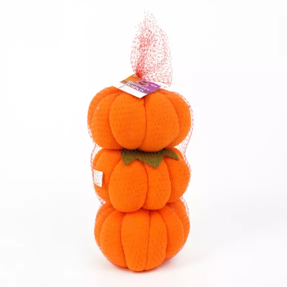 Halloween-i tök dekoráció - 13 x 13 x 14 cm - 3 db / csomag Halloween-i tök dekoráció - 13 x 13 x 14 cm - 3 db / csomag