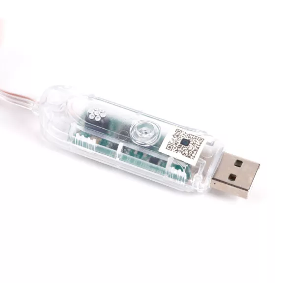 Smart fényfüzér - USB - 33 db RGBIC LED - 5 m - Bluetooth + zene mód - IP65 Smart fényfüzér - USB - 33 db RGBIC LED - 5 m - Bluetooth + zene mód - IP65