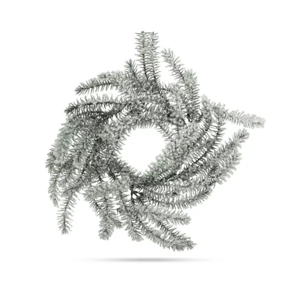 Karácsonyi dekoráció - koszorú - zöld, havas - 27 cm Karácsonyi dekoráció - koszorú - zöld, havas - 27 cm