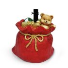 Karácsonyfatalp - mikulászsák - műkő - 41,5 x 31 x 42,5 cm