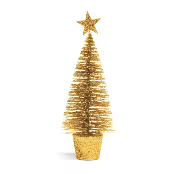 Mini dekor műfenyő - glitteres - 18 cm - 4 szín Mini dekor műfenyő - glitteres - 18 cm - 4 szín