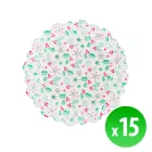 Karácsonyi tortacsipke - 21,5 cm - 15 db / csomag
