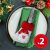 Karácsonyi evőeszköz dekor - 12 cm - 2 db / csomag