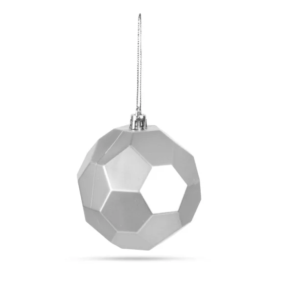 Karácsonyfadísz szett - gömbdísz - ezüst - 6 db / csomag Karácsonyfadísz szett - gömbdísz - ezüst - 6 db / csomag