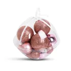 Karácsonyfadísz szett - gömbdísz - 3 - 6 cm - 16 db / szett