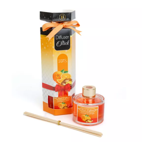 Pálcikás illatosító - narancs & gyömbér - 100 ml Pálcikás illatosító - narancs & gyömbér - 100 ml
