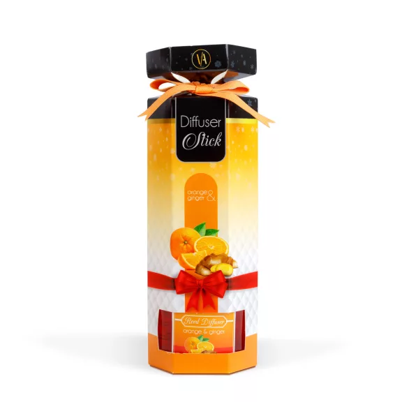 Pálcikás illatosító - narancs & gyömbér - 100 ml Pálcikás illatosító - narancs & gyömbér - 100 ml