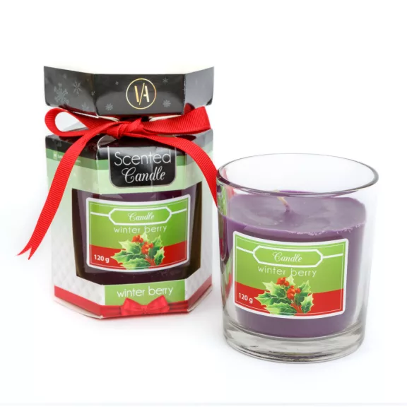 Illatgyertya - "téli bogyó" - 120 g Illatgyertya - "téli bogyó" - 120 g