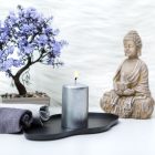 Gyertya - ezüst, illatmentes - 130 g