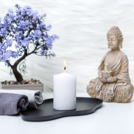 Gyertya - fehér, illatmentes - 130 g