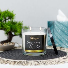 Illatgyertya - "bársonyos hópelyhek" - 350 g