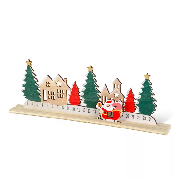 Adventi naptár - karácsonyi falu - MDF - 40 x 12 cm Adventi naptár - karácsonyi falu - MDF - 40 x 12 cm