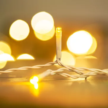   Fényfüggöny - 100 db melegfehér LED-del - 3 x 1 m - 230V - távirányítós