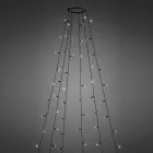 LED karácsonyfa fényfüzér - 1,9 m - 120 LED, hidegfehér - IP44