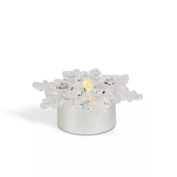 LED-es jégkristály dekoráció - elemes - 4 db / csomag LED-es jégkristály dekoráció - elemes - 4 db / csomag