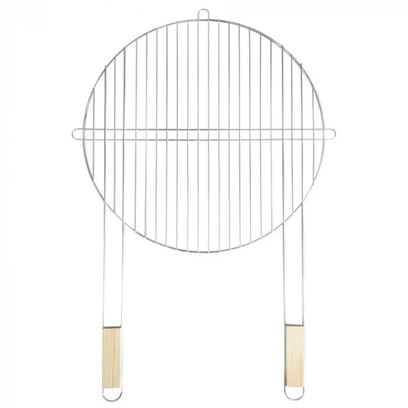 Kerek grillrács fa fogantyúval 51 cm Kerek grillrács fa fogantyúval 51 cm
