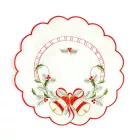 Karácsonyi asztalterítő - hímzett - 29 cm - 3 féle