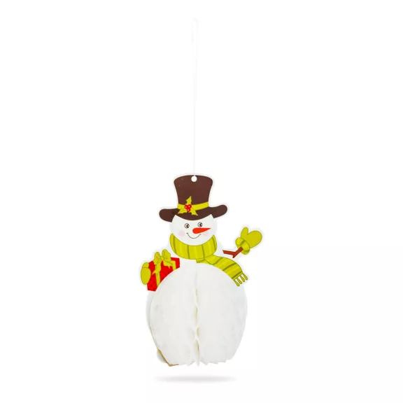 Karácsonyi dekoráció - papír lampion szett - 11 x 13 cm - 4 db / csomag