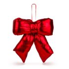 Masni dekoráció - csillogó piros - 21 x 19 cm