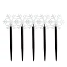 Karácsonyi lámpa - 5 LED - jégkristály - 34,5 cm - melegfehér - 3 X AA