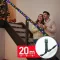 Fényfüzér - 20 m - színes - 400 LED - 220-240V - 6W - zöld kábel