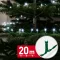 Fényfüzér - 20 m - hidegfehér - 400 LED - 100-240V - 6W - zöld kábel