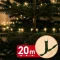 Fényfüzér - 20 m - melegfehér - 400 LED - 100-240V - 6W - zöld kábel
