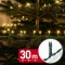 Fényfüzér - 30 m - melegfehér - 600 LED - 220-240V - 6W - zöld kábel