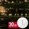 Fényfüzér - 30 m - melegfehér - 600 LED - 220-240V - 6W - átlátszó kábel