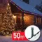 Fényfüzér - 50 m - színes - 1000 LED - 220-240V - 9W - zöld kábel