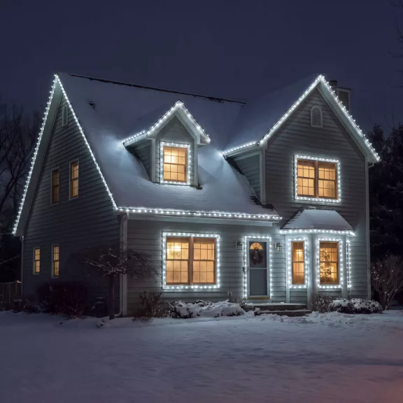 Fényfüzér - 50 m - hidegfehér - 1000 LED - 220-240V - 9W - átlátszó kábel Fényfüzér - 50 m - hidegfehér - 1000 LED - 220-240V - 9W - átlátszó kábel