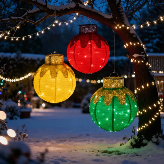 Világító dekoráció - gömbdísz - 60 LED - 60 x 83 cm - piros - 100-200V AC Világító dekoráció - gömbdísz - 60 LED - 60 x 83 cm - piros - 100-200V AC
