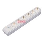 Szerelhető elosztó kapcsolóval, 6-os 16A fehér vezeték nélkül.