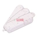 Szerelhető elosztó kapcsolóval, 6-os 16A fehér vezeték nélkül.