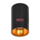 GU10 mennyezeti lámpa fekete-arany