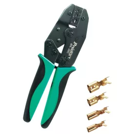   Home 6PK-230C préselő fogó, 220 mm, 0,5 - 6 mm^2-ig, racsnis áttétel, 6 féle nyomaték