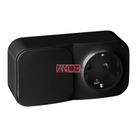 Egypólusú kapcsoló+földelt dugalj