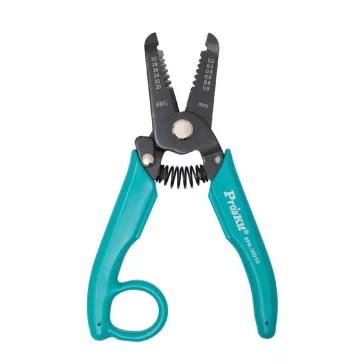   Pro’sKit 8PK-3001D precíziós vezeték csupaszoló fogó, 3in1: vág-csupaszol-szorít, 0.2/0.3/0.4/0.5/0.6/0.8mm, biztonsági zár