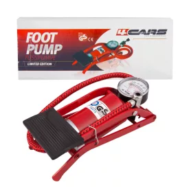   SAL 90717 lábpumpa, 7 bar, légnyomásmérő, 1+2 szelepadapter
