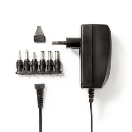 Univerzális hálózati adapter 27 W | 3 - 12 V DC | 1.80 m | 2.25 A A | 6 plug(s) | Fekete