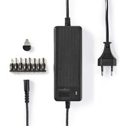 Univerzális hálózati adapter | 60 W | 6 - 16 V DC | 1.10 m | 5.0 - 5.2 A | 8 plug(s) | Fekete