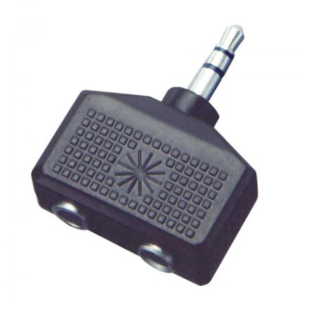 Home AC 16 audió átalakító, elosztó, 3,5mm sztereó dugó, 2 x 3,5mm sztereó aljzat