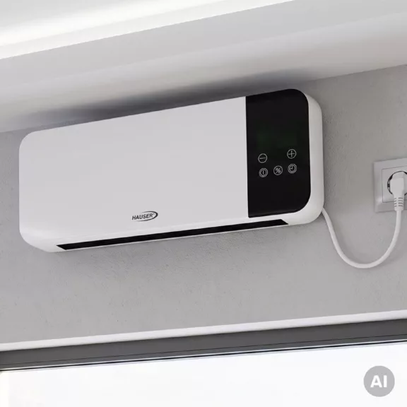 HAUSER AH-2004 fali ventilátoros smart fűtőtest, max. 2000 W, wifi vezérlés, 2 fokozat, 8 órás időzítő, távirányító HAUSER AH-2004 fali ventilátoros smart fűtőtest, max. 2000 W, wifi vezérlés, 2 fokozat, 8 órás időzítő, távirányító