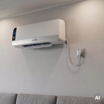   HAUSER AH-2301 fali ventilátoros fűtőtest, max. 2000 W, PTC fűtőelem, 2 fokozat, heti program, távirányító
