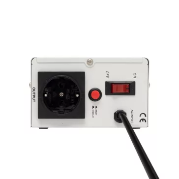   HOME AVR500S feszültségstabilizátor, 500VA, automatikus működés, vékony kivitel, falra szerelhető, színes digitális kijelző, teljeskörű meghibásodás elleni védelem