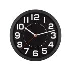 Home AWC250BK fali óra, üveg előlap, kontrasztos, jól leolvasható számlap, 1xAA elem tápellátás, átmérő 250mm